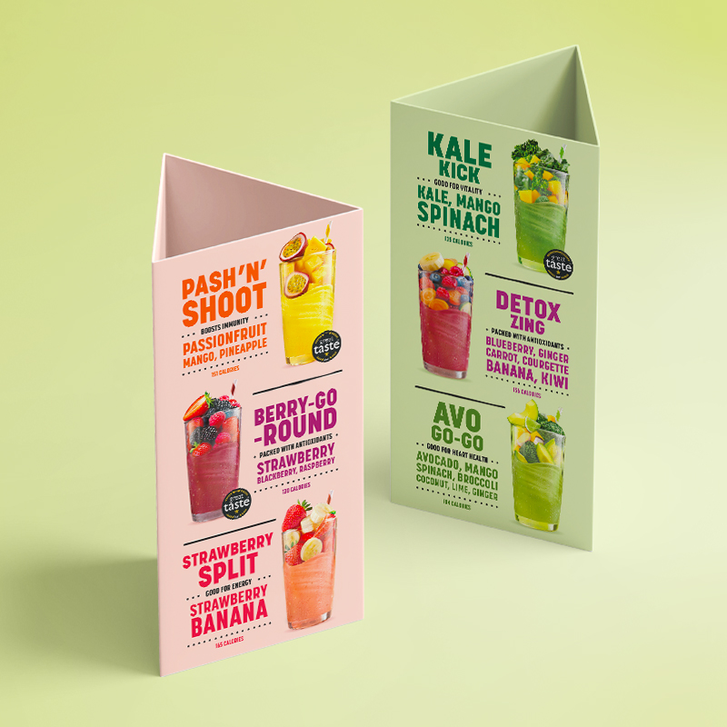 Love Struck Smoothie Table Talkers