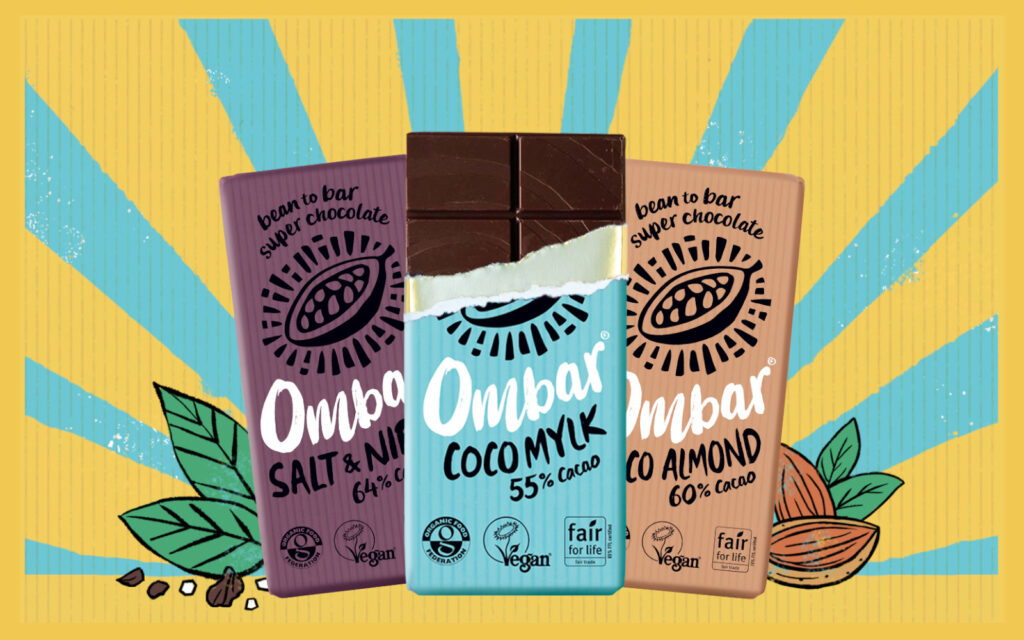 Branding & pack design agency & plant-based brand consultants, The Collaborators, helped Ombar chocolate create a purpose-driven brand world