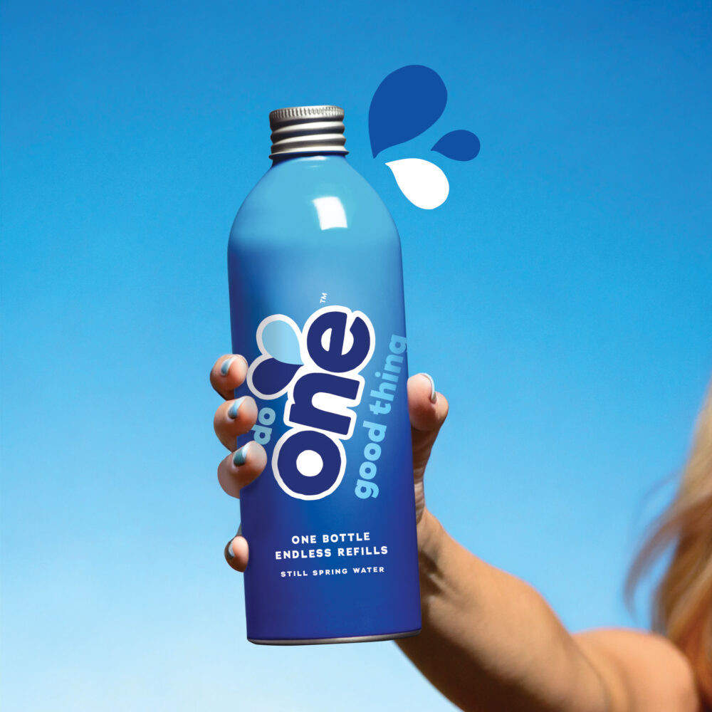 One Water aluminium bottle