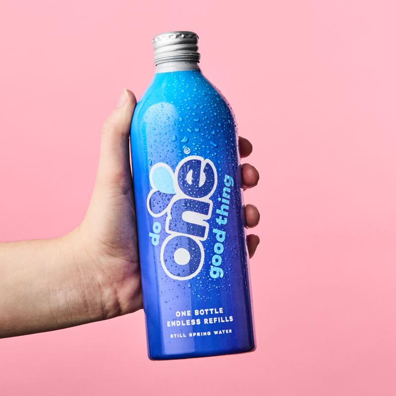 One Water aluminium bottle