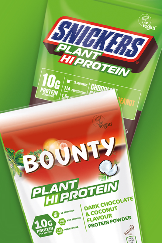 Snickers & Bounty Protein Powders