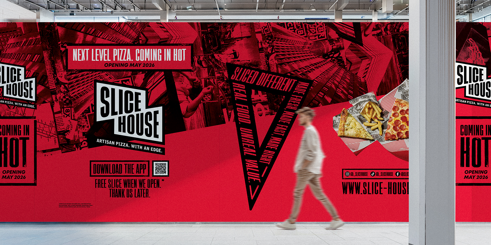 Slice House hoarding