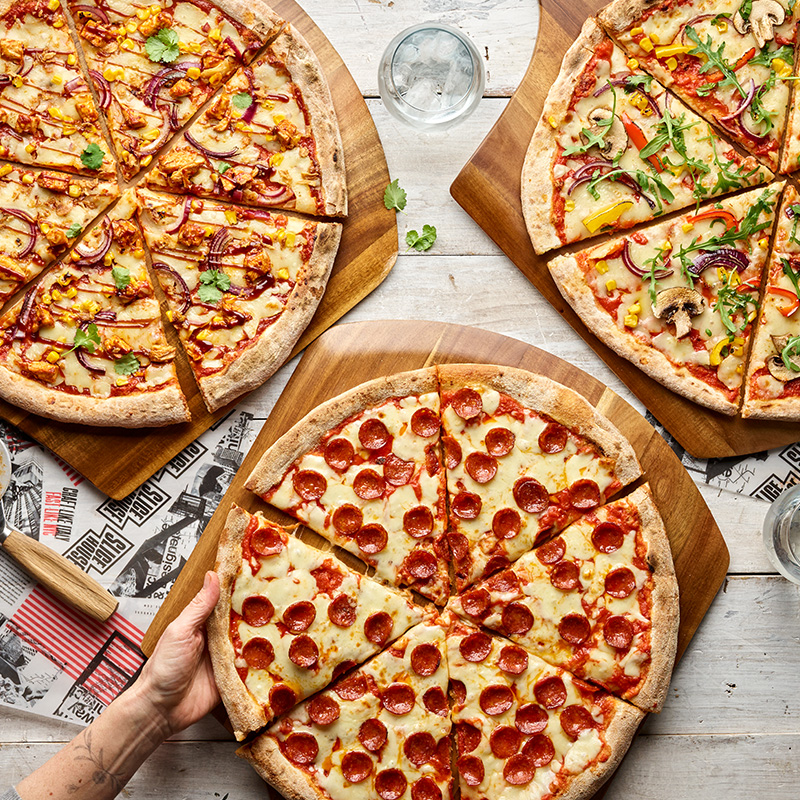 Slice House pizzas