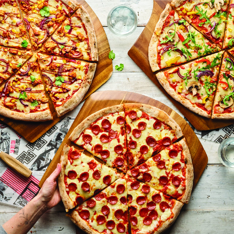 Slice House pizzas
